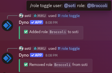 /role toggle command example