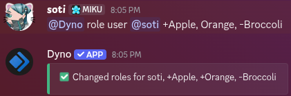 role user command example